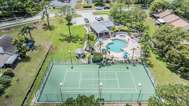 2355 Bentley Dr, Palm Harbor, FL 34684 - aerial view of a pool