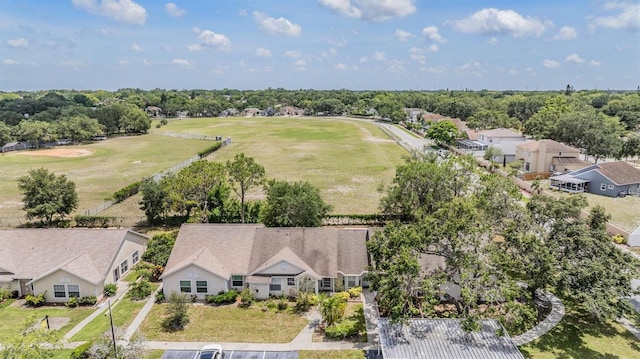 2355 Bentley Dr, Palm Harbor, FL 34684 - aerial perspective of suburban area with a tree filled landscape