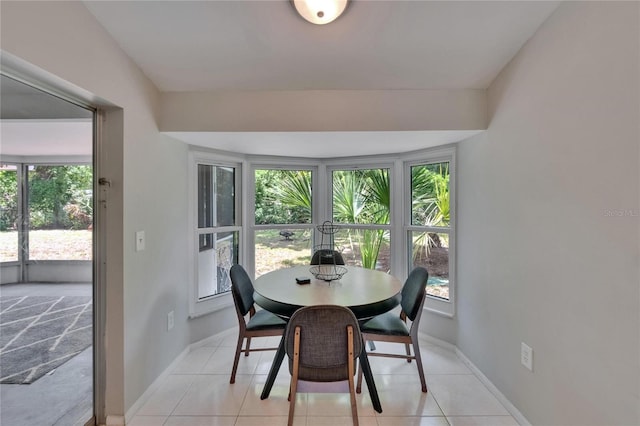 4502 19th Street Cir W, Bradenton, FL 34207 - dining space with baseboards and light tile patterned floors