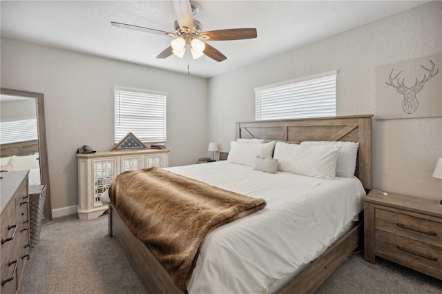 811 Patricia Pl, Lakeland, FL 33809 - bedroom featuring light colored carpet, multiple windows, and ceiling fan