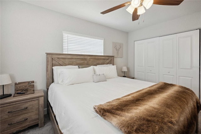 811 Patricia Pl, Lakeland, FL 33809 - carpeted bedroom featuring a closet and ceiling fan