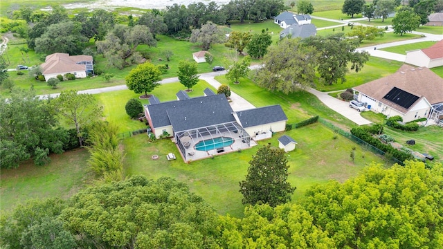 9830 Caribou Trl, Dade City, FL 33525 - aerial view of a pool