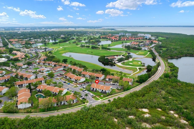 1905 Oyster Catcher Ln Unit 924, Clearwater, FL 33762 - aerial overview of property's location featuring a large body of water, a local golf course, and nearby suburban area