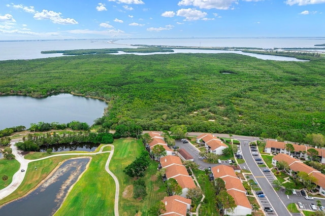 1905 Oyster Catcher Ln Unit 924, Clearwater, FL 33762 - aerial view of property's location with a nearby body of water, a golf course, and nearby suburban area