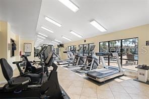 1905 Oyster Catcher Ln Unit 924, Clearwater, FL 33762 - workout area featuring tile patterned floors