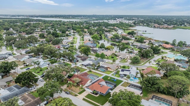 10954 96th St, Largo, FL 33773 - aerial overview of property's location featuring a nearby body of water and nearby suburban area