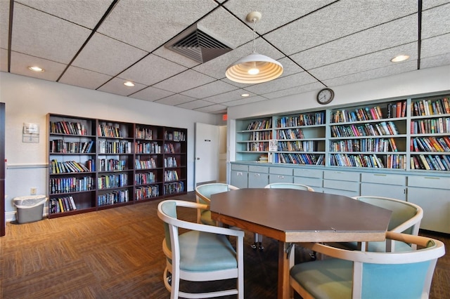 17920 Gulf Blvd Unit 208, Redington Shores, FL 33708 - dining area with a paneled ceiling