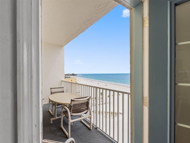 13500 Gulf Blvd Unit 706, Madeira Beach, FL 33708 - balcony featuring view of water and beach