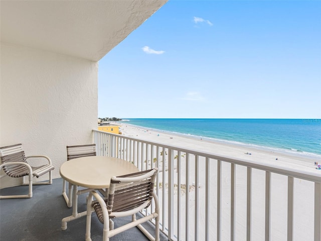 13500 Gulf Blvd Unit 706, Madeira Beach, FL 33708 - balcony featuring view of water and beach