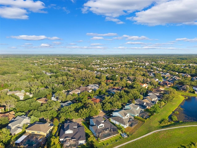 15936 Ternglade Dr, Lithia, FL 33547 - aerial view of property and surrounding area featuring nearby suburban area and a large body of water