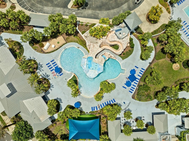 15936 Ternglade Dr, Lithia, FL 33547 - aerial view of a pool area
