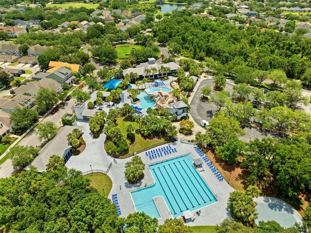 15936 Ternglade Dr, Lithia, FL 33547 - bird's eye view of a pool area