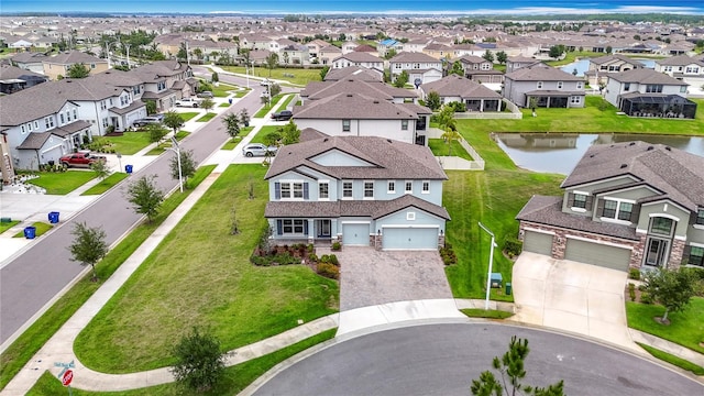 7628 Surf Reed Way, Wesley Chapel, FL 33545 - aerial perspective of suburban area featuring a large body of water