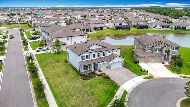 7628 Surf Reed Way, Wesley Chapel, FL 33545 - aerial view of residential area with a large body of water