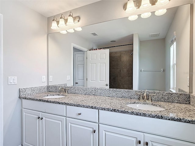 7628 Surf Reed Way, Wesley Chapel, FL 33545 - full bath with double vanity and a tile shower
