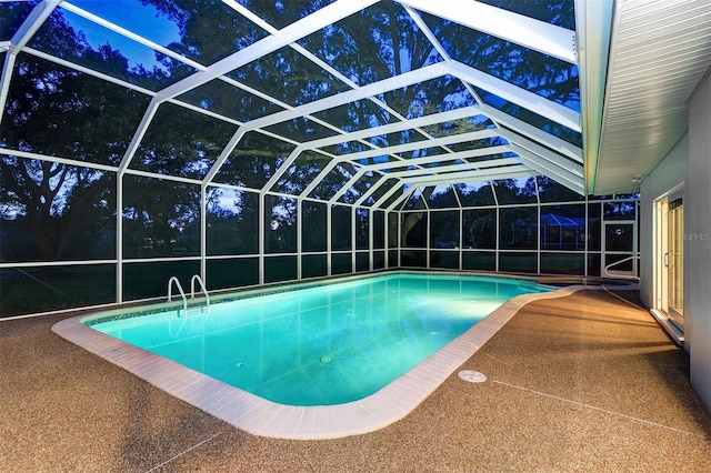 1670 Fox Rd, Clearwater, FL 33764 - swimming pool featuring a lanai and a patio