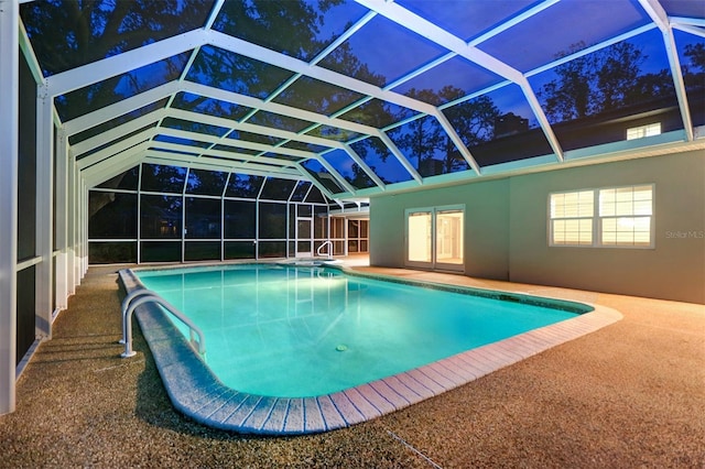 1670 Fox Rd, Clearwater, FL 33764 - swimming pool featuring a patio and a lanai