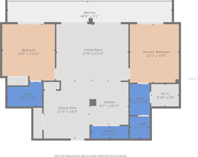 7432 Sunshine Skyway Ln S Unit 402, Saint Petersburg, FL 33711 - property floor plan