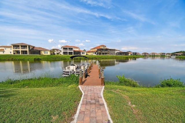 1140 Terralago Way, Kissimmee, FL 34746 - dock featuring a water view and a residential view
