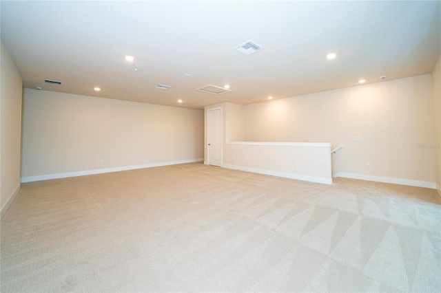 8834 Sanders Tree Loop, Wesley Chapel, FL 33545 - empty room featuring light carpet, recessed lighting, and baseboards