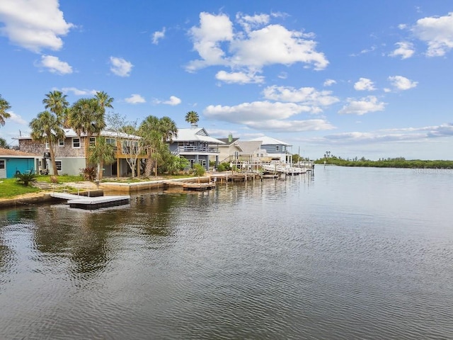 3285 Minnow Creek Dr, Hernando Beach, FL 34607 - water view featuring a dock