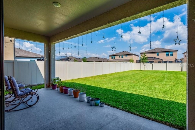 12650 Shetland Walk Dr, Lithia, FL 33547 - view of patio with a residential view
