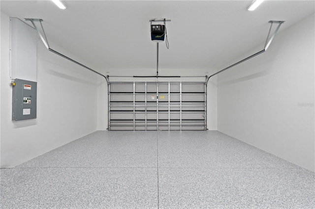 3344 Lagoy St, North Port, FL 34291 - garage featuring electric panel and a garage door opener