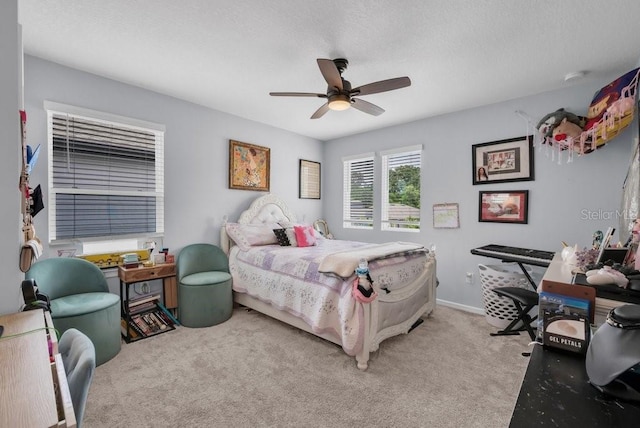 2781 Dolores Home Ave, Valrico, FL 33594 - bedroom with light colored carpet and ceiling fan