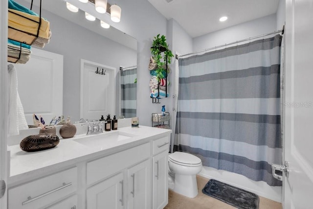 2781 Dolores Home Ave, Valrico, FL 33594 - bathroom featuring vanity and recessed lighting