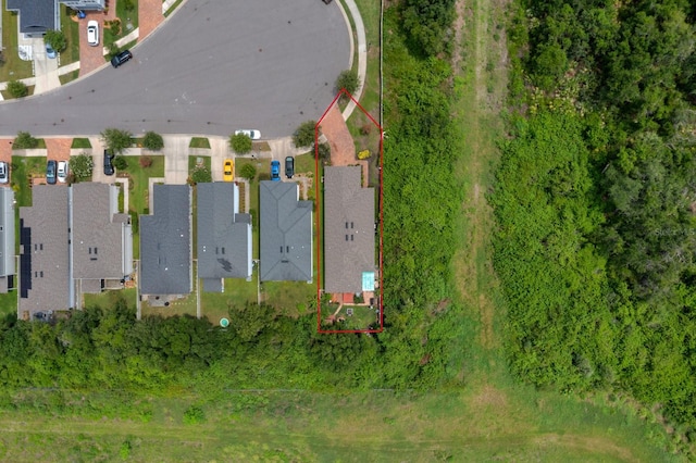 7302 Sunshine Bridge Ave, Gibsonton, FL 33534 - aerial view of residential area with property parcel outlined