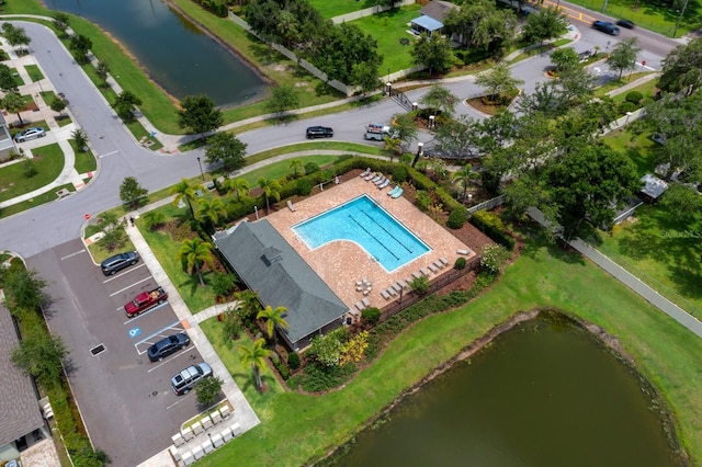 7302 Sunshine Bridge Ave, Gibsonton, FL 33534 - bird's eye view of a nearby body of water and a pool