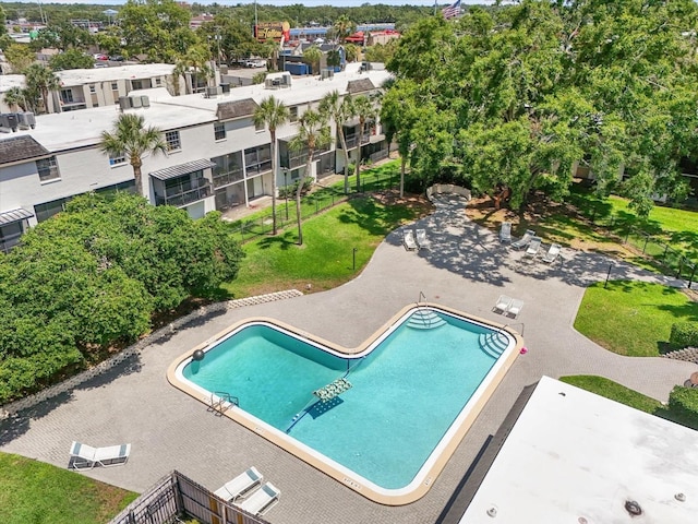 801 Russell Ln Unit 252, Brandon, FL 33510 - view of pool featuring a lawn
