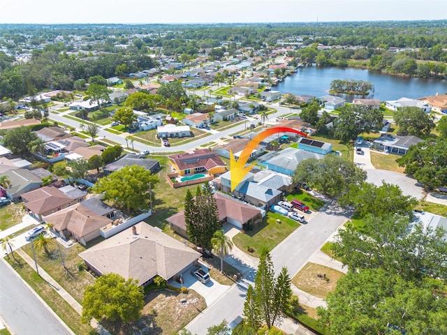 1913 Libby Ct, Holiday, FL 34690 - aerial view of property and surrounding area with a nearby body of water and nearby suburban area