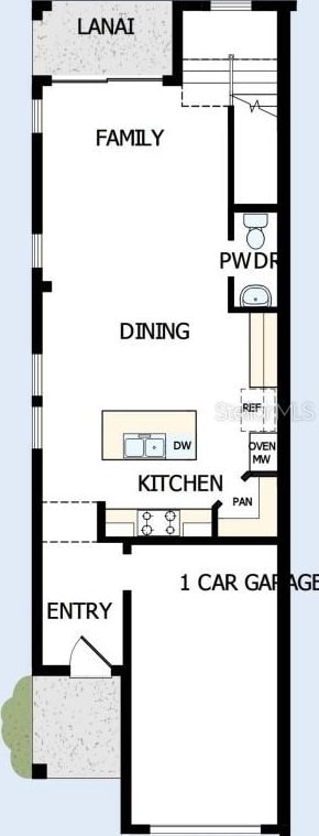 503 W Warren Ave Unit 1, Tampa, FL 33624 - property floor plan