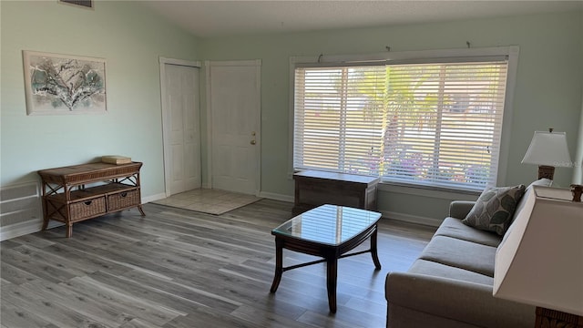 6405 Klaus Ct, Port Charlotte, FL 33981 - living room with wood finished floors and baseboards