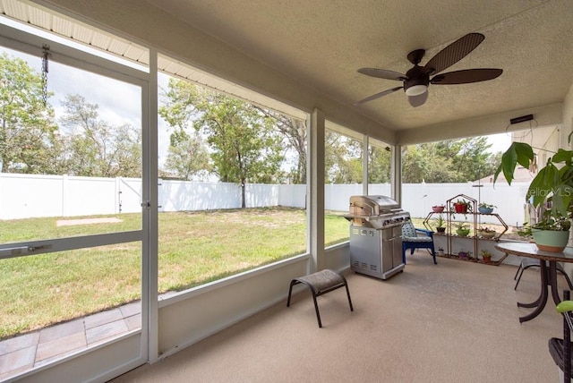 3642 Fantasy Way, Brooksville, FL 34604 - sunroom featuring ceiling fan