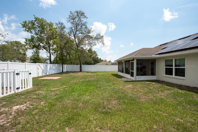 3642 Fantasy Way, Brooksville, FL 34604 - view of yard featuring a sunroom