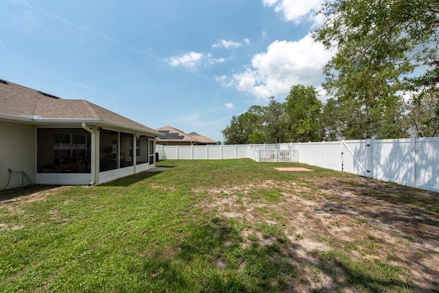 3642 Fantasy Way, Brooksville, FL 34604 - view of yard featuring a sunroom