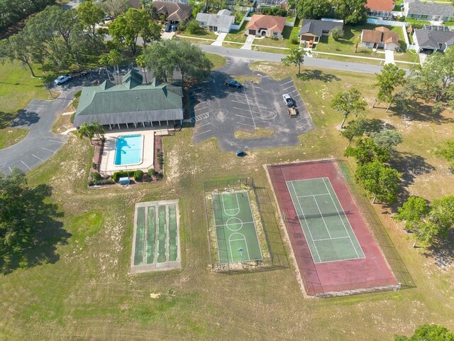 3642 Fantasy Way, Brooksville, FL 34604 - drone / aerial view of a pool