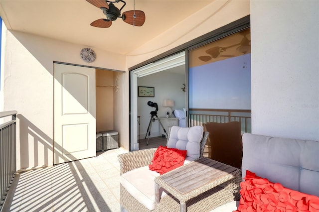 1270 Gulf Blvd Unit 1901, Clearwater Beach, FL 33767 - balcony featuring ceiling fan