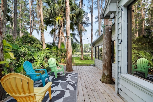22004 Dupree Dr, Land O Lakes, FL 34639 - view of wooden terrace