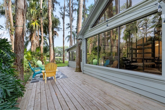 22004 Dupree Dr, Land O Lakes, FL 34639 - deck with a sunroom