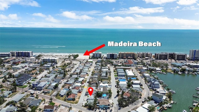 154 147th Ave E, Madeira Beach, FL 33708 - view of property location featuring a nearby body of water and nearby urban area