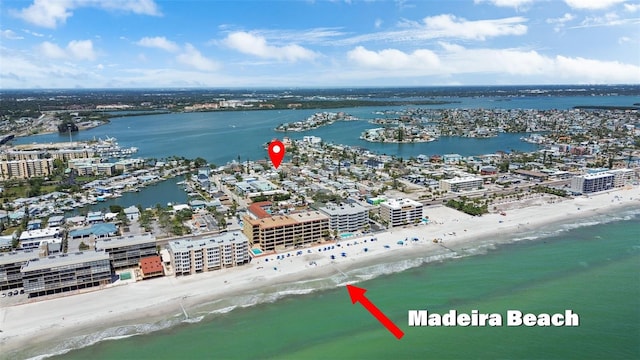 154 147th Ave E, Madeira Beach, FL 33708 - bird's eye view of expansive beach