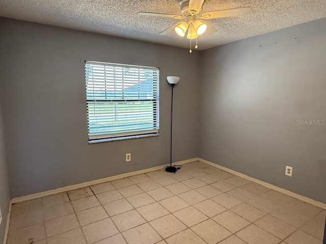 10811 Candlin Ct, Riverview, FL 33578 - unfurnished room featuring a textured ceiling, a ceiling fan, and baseboards