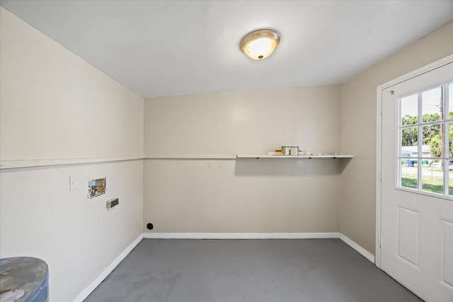 4804 N 18th St, Tampa, FL 33610 - laundry area featuring hookup for a washing machine, baseboards, and hookup for an electric dryer