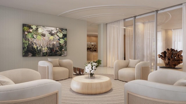 805 S Gulfview Blvd Unit 304A, Clearwater, FL 33767 - building lobby featuring wallpapered walls