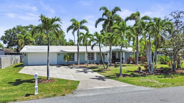 10011 46th Ave W, Bradenton, FL 34210 - single story home featuring a garage, concrete driveway, and stucco siding