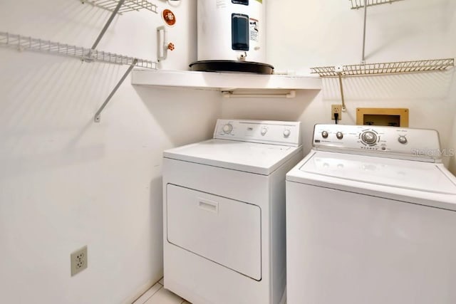 2593 Countryside Blvd Unit 7305, Clearwater, FL 33761 - laundry area with washer and clothes dryer and water heater