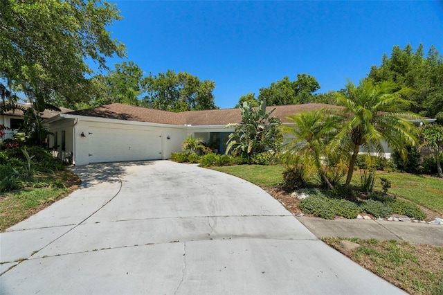 60 Lakeview Ct, Palm Harbor, FL 34683 - single story home with a garage, concrete driveway, and stucco siding